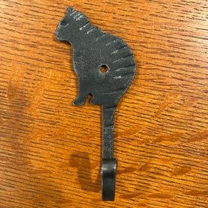 Wrought iron cat hook